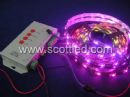 DC5V;IP65;30leds/m WS2811 LED strips 5m/roll,with 30pcs WS2811 built-in the 5050 smd rgb led chips;Black PCB