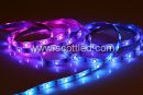 WS2811 30leds led pixel strip light, 30pixels/m with 30pcs ws2811 ic built-in the 5050 SMD RGB LED, DC5V input, White PCB, waterproof IP65