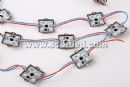 WS2811 LED Pixel Module light, 3pcs 5050 rgb led per module, square shape, 35mm*35mmDC12V input, waterproof IP67