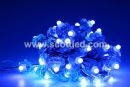 square shape WS2811 led pixel string light, full color, DC5V input, 50pcs node a string, waterproof IP68